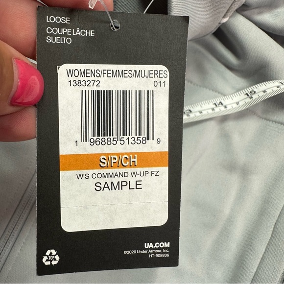 NWT Under Armour command warm up Women's Full-Zip Jacket sz S loose fit - Picture 7 of 9